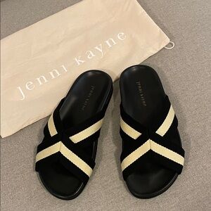 Jenni Kayne Cotton Crossover Sandal $325 NEW! Size 37